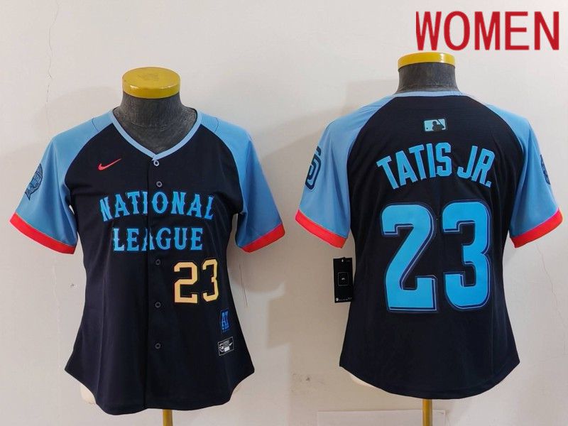 Women San Diego Padres #23 Tatis jr Blue All star 2024 Nike MLB Jersey style 3